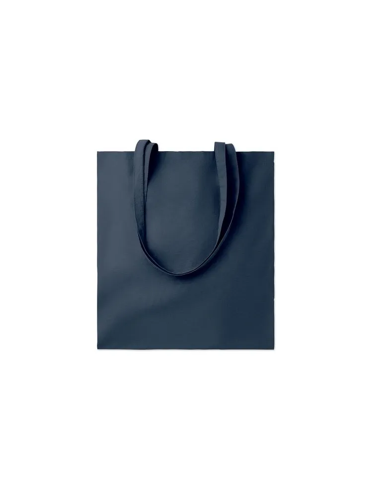 Sac shopping écologique en coton 180gr/m² - COTTONEL COLOUR Matières : coton Couleurs : bleu goodies publicitaire événementiel