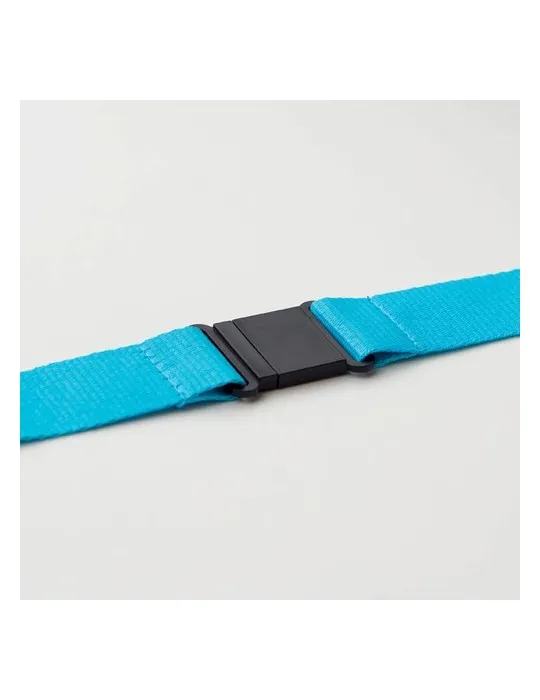 Lanyard Personnalisé 25mm avec Crochet Métallique WIDE LANY Matières : coton Couleurs : vert citron impression logo haute qualit