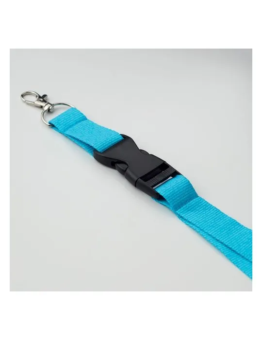 Lanyard Personnalisé 25mm avec Crochet Métallique WIDE LANY Matières : coton Couleurs : vert citron cadeau client original