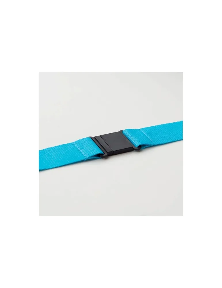 Lanyard Personnalisé 25mm avec Crochet Métallique WIDE LANY Matières : coton Couleurs : vert citron goodies personnalisé en stoc