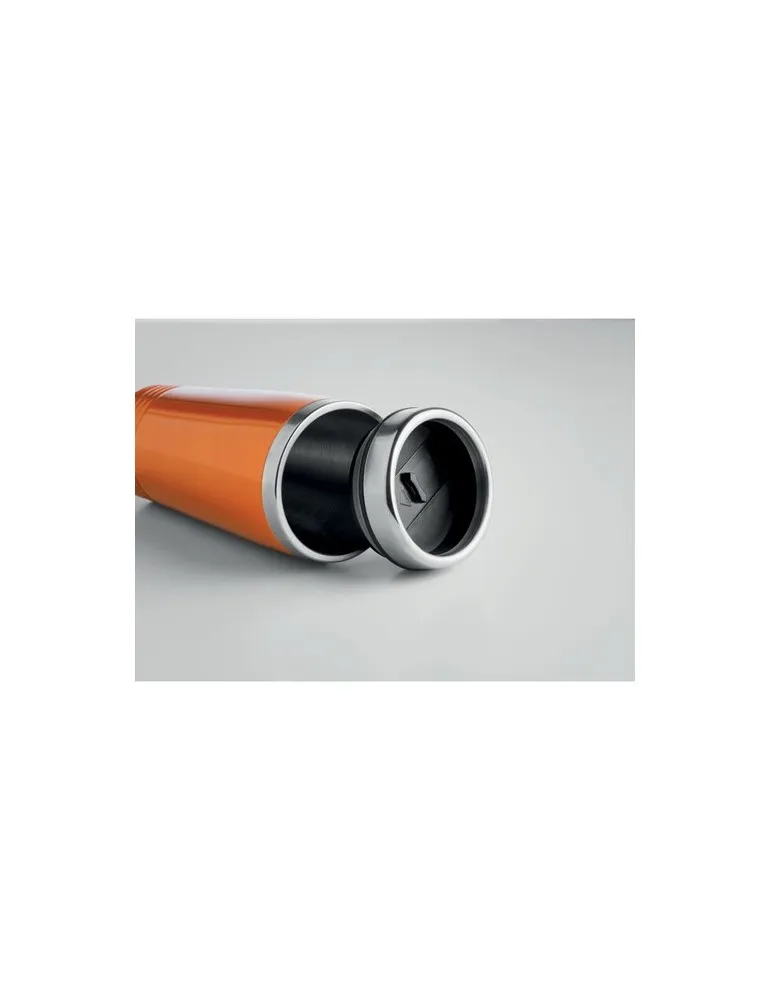 Tasse de voyage double paroi personnalisée écologique - RODEO COLOUR Matières : papier recyclé Couleurs : noir personnalisation 