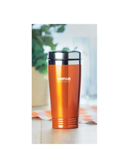 Tasse de voyage double paroi personnalisée écologique - RODEO COLOUR Matières : papier recyclé Couleurs : noir cadeau affaires é