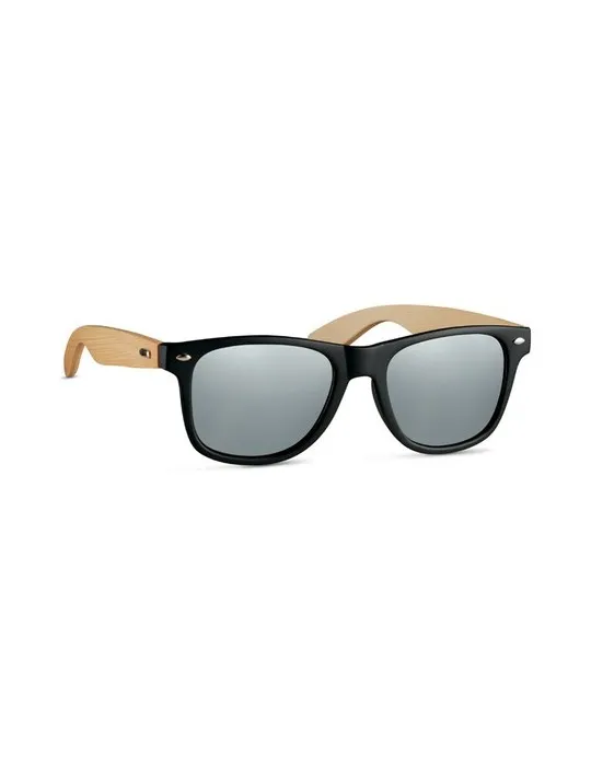 Lunettes de soleil écologiques en bambou - CALIFORNIA TOUCH Matières : EVA Couleurs : blanc marquage laser ultra précis
