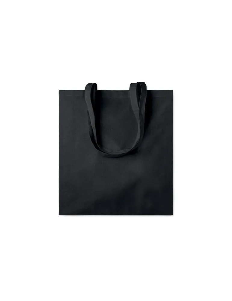 Sac shopping écologique en coton 140gr/m² - PORTOBELLO Matières : cire Couleurs : bleu bébé marquage couleur éclatante