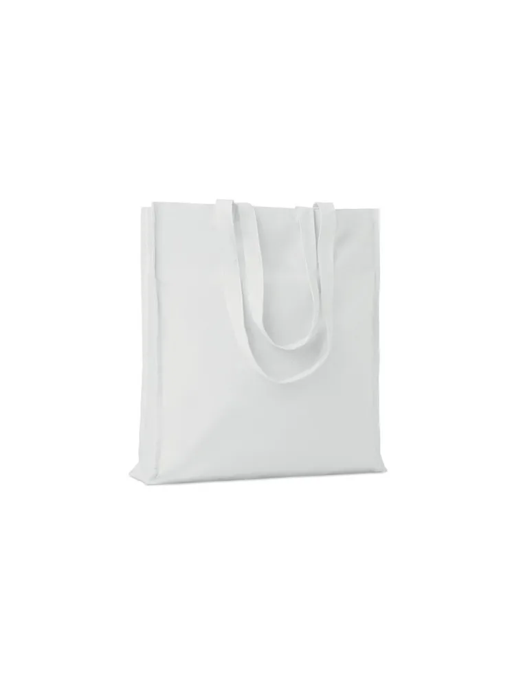 Sac shopping écologique en coton 140gr/m² - PORTOBELLO Matières : cire Couleurs : blanc goodies publicitaire événementiel