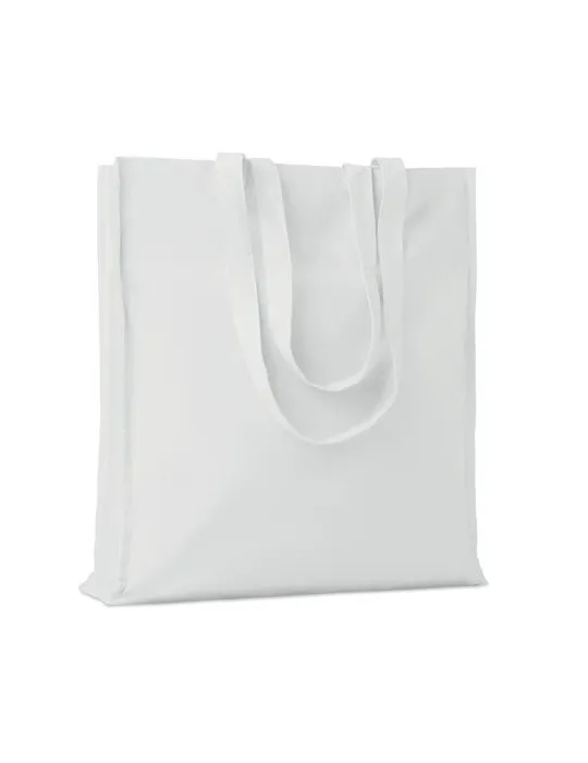 Sac shopping écologique en coton 140gr/m² - PORTOBELLO Matières : cire Couleurs : blanc goodies publicitaire événementiel