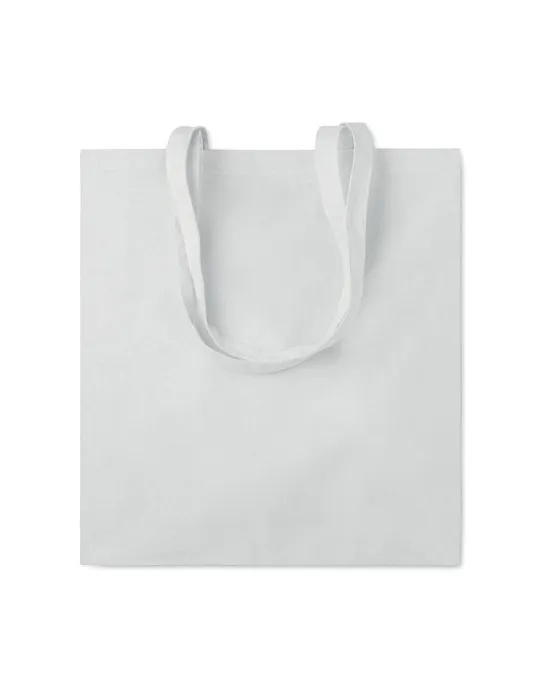 Sac shopping écologique en coton 140gr/m² - PORTOBELLO Matières : cire Couleurs : blanc impression logo haute qualité