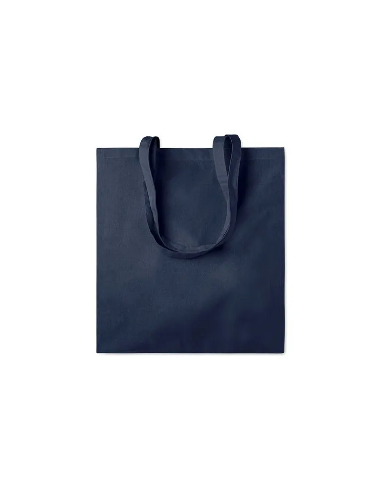 Sac shopping écologique en coton 140gr/m² - PORTOBELLO Matières : acier inoxydable Couleurs : argenté mat cadeau affaires élégan