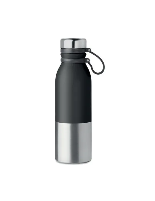 Bouteille isotherme double paroi 600ml personnalisée - ICELAND Matières : ABS Couleurs : noir