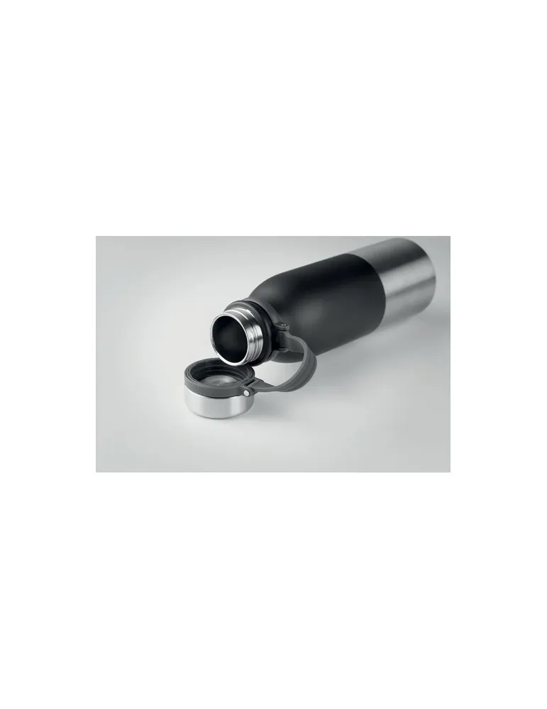 Bouteille isotherme double paroi 600ml personnalisée - ICELAND Matières : ABS Couleurs : noir livraison express 24h 48h