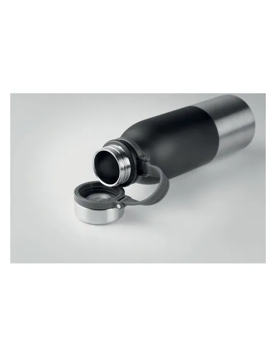 Bouteille isotherme double paroi 600ml personnalisée - ICELAND Matières : ABS Couleurs : noir livraison express 24h 48h