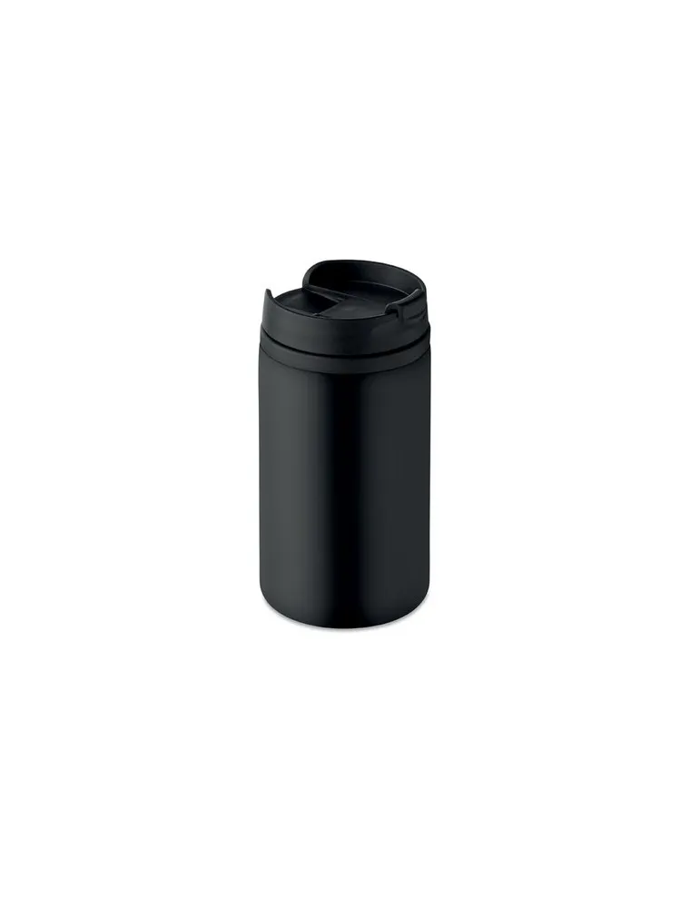 Mug isotherme pratique double paroi 250 ml personnalisé FALUN cadeau d'entreprise Matières : aluminium recyclé&nbsp; Couleurs : argen