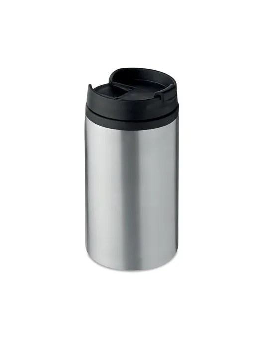 Mug isotherme pratique double paroi 250 ml personnalisé FALUN cadeau d'entreprise Matières : bambou Couleurs : bois cadeau entre