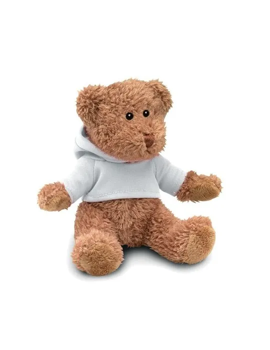 Ours en peluche personnalisé avec t-shirt - JOHNNY Matières : coton Taille textile : S Couleurs : bleu marine foncé cadeau entre