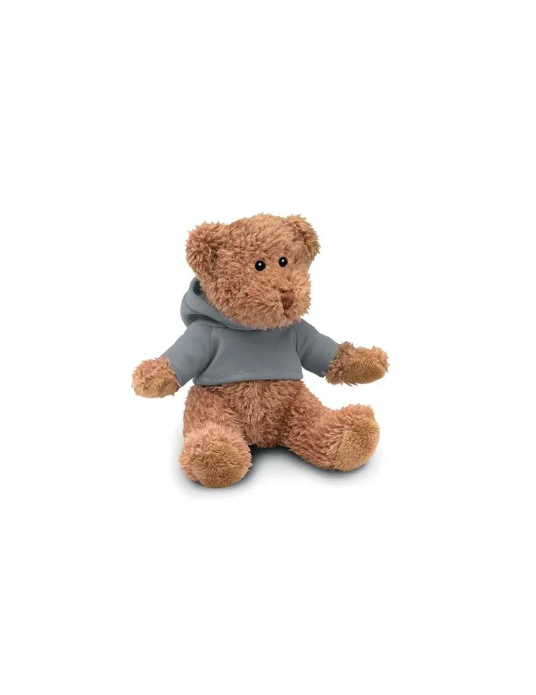 Ours en peluche personnalisé avec t-shirt - JOHNNY Matières : coton Taille textile : S Couleurs : orange livraison express 24h 4
