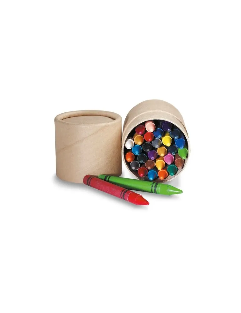 Etui 30 Crayons Cire STRIPER - Couleurs Éclatantes