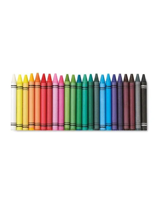 Etui 30 Crayons Cire STRIPER - Couleurs Éclatantes
