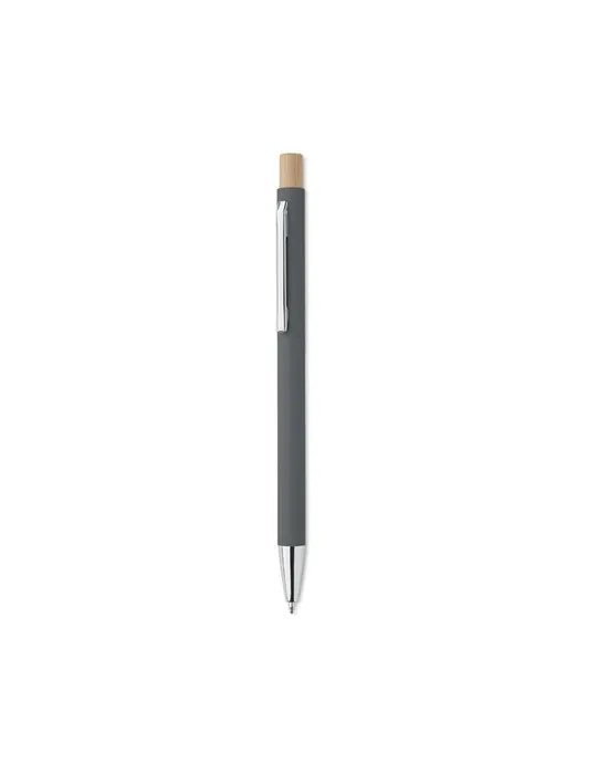 Stylo bille écologique en aluminium recyclé personnalisé BERGAMO Matières : coton biologique Taille textile : XS Couleurs : écru