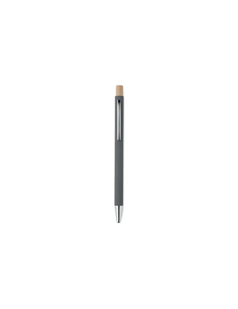 Stylo bille écologique en aluminium recyclé personnalisé BERGAMO Matières : coton biologique Taille textile : XS Couleurs : écru
