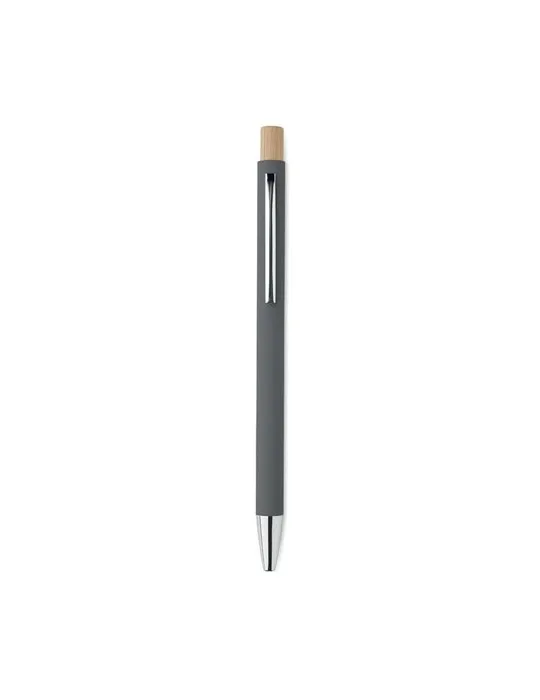 Stylo bille écologique en aluminium recyclé personnalisé BERGAMO Matières : coton biologique Taille textile : XS Couleurs : écru