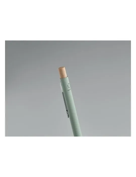 Stylo bille écologique en aluminium recyclé personnalisé BERGAMO Matières : coton biologique Taille textile : XL Couleurs : vert