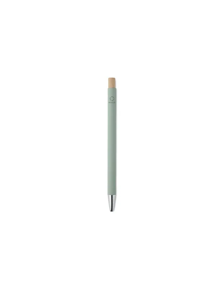 Stylo bille écologique en aluminium recyclé personnalisé BERGAMO Matières : coton biologique Taille textile : XL Couleurs : vert
