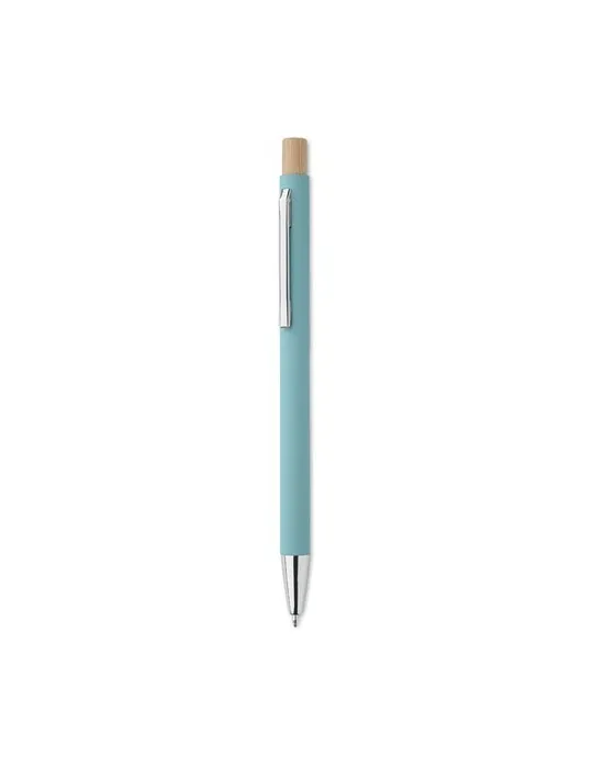 Stylo bille écologique en aluminium recyclé personnalisé BERGAMO Matières : coton biologique Taille textile : 3XL Couleurs : rou