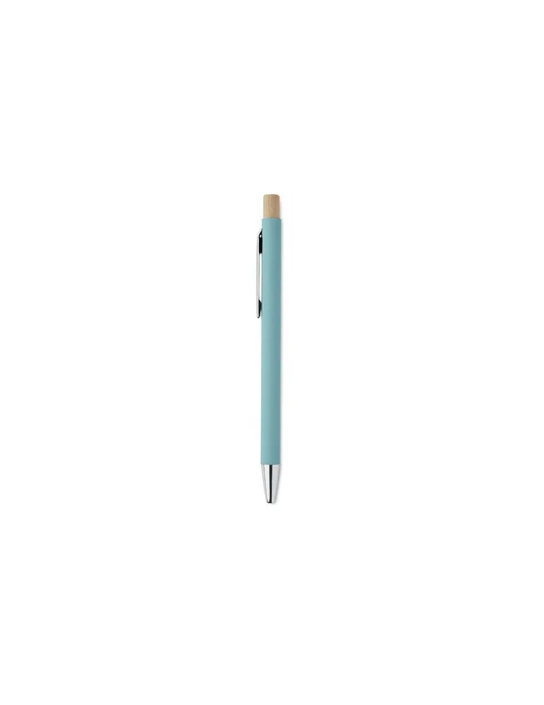 Stylo bille écologique en aluminium recyclé personnalisé BERGAMO Matières : coton biologique Taille textile : 3XL Couleurs : rou