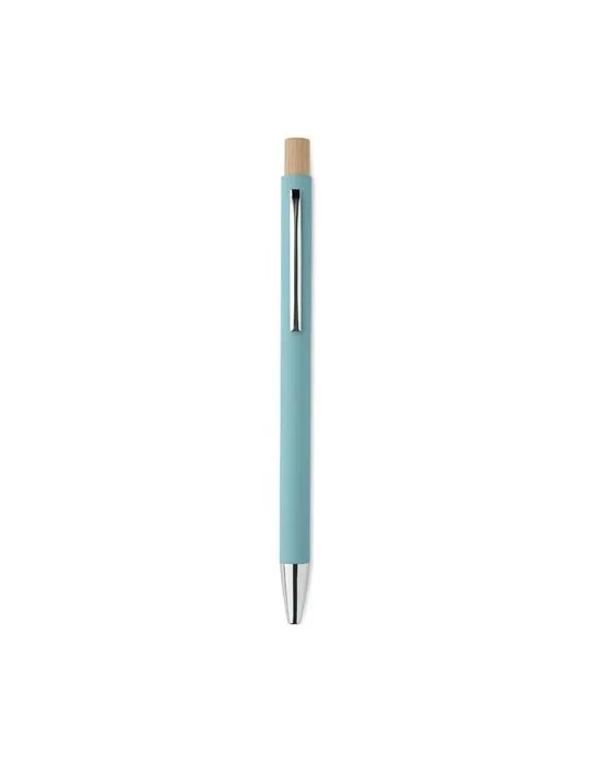Stylo bille écologique en aluminium recyclé personnalisé BERGAMO Matières : coton biologique Taille textile : 3XL Couleurs : rou