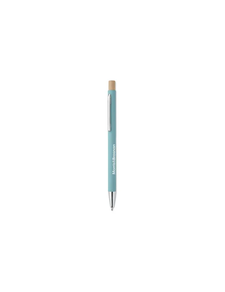 Stylo bille écologique en aluminium recyclé personnalisé BERGAMO Matières : coton biologique Taille textile : 3XL Couleurs : rou