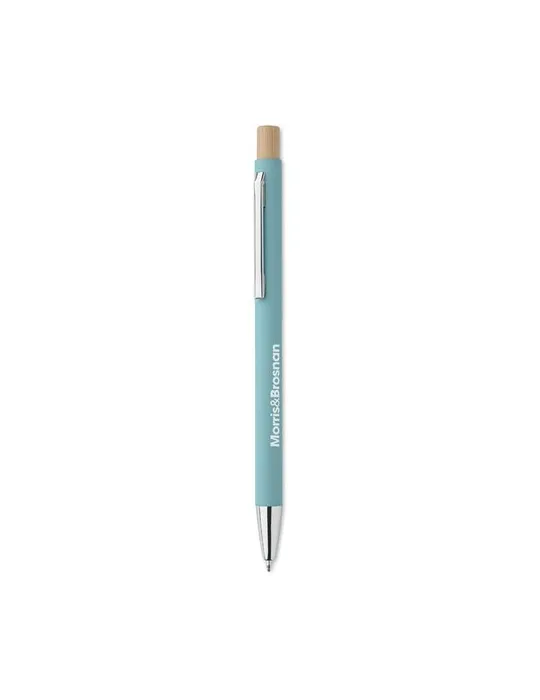 Stylo bille écologique en aluminium recyclé personnalisé BERGAMO Matières : coton biologique Taille textile : 3XL Couleurs : rou