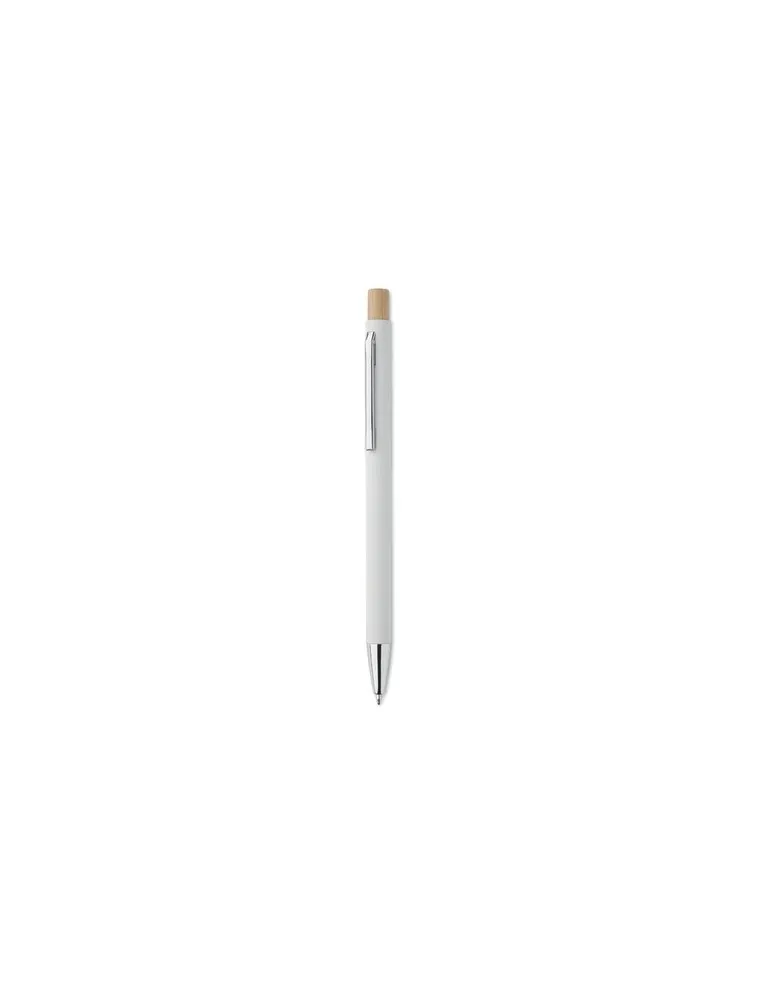 Stylo bille écologique en aluminium recyclé personnalisé BERGAMO Matières : coton biologique Taille textile : XXL Couleurs : écr