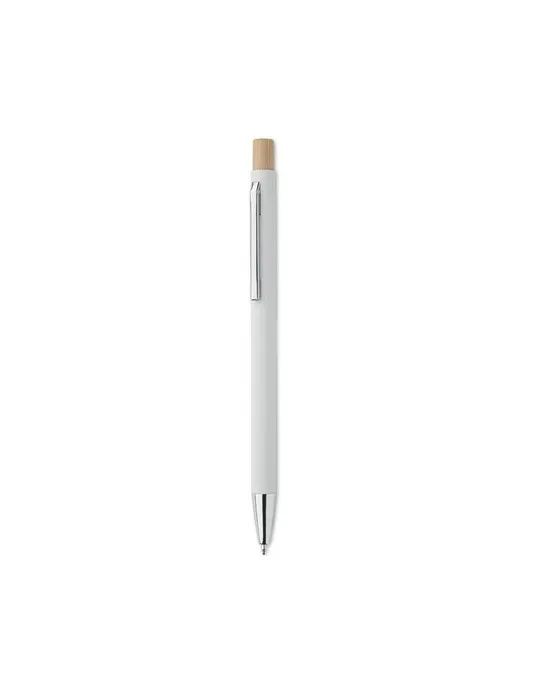 Stylo bille écologique en aluminium recyclé personnalisé BERGAMO Matières : coton biologique Taille textile : XXL Couleurs : écr