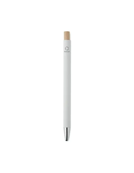 Stylo bille écologique en aluminium recyclé personnalisé BERGAMO Matières : coton biologique Taille textile : XXL Couleurs : écr