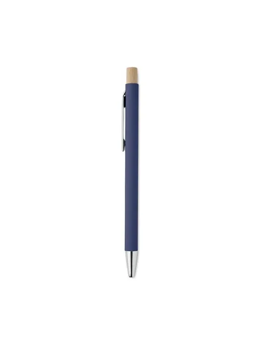 Stylo bille écologique en aluminium recyclé personnalisé BERGAMO Matières : coton biologique Taille textile : XL Couleurs : écru