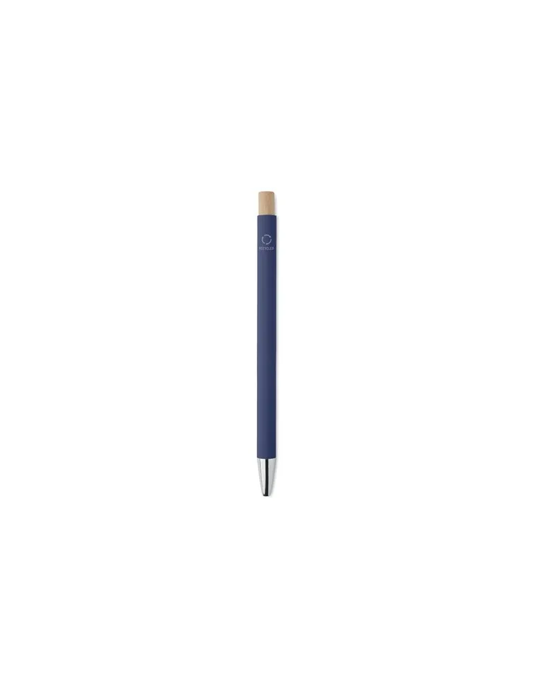 Stylo bille écologique en aluminium recyclé personnalisé BERGAMO Matières : coton biologique Taille textile : XL Couleurs : écru