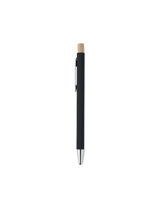 Stylo bille écologique en aluminium recyclé personnalisé BERGAMO Matières : coton biologique Taille textile : M Couleurs : vert 