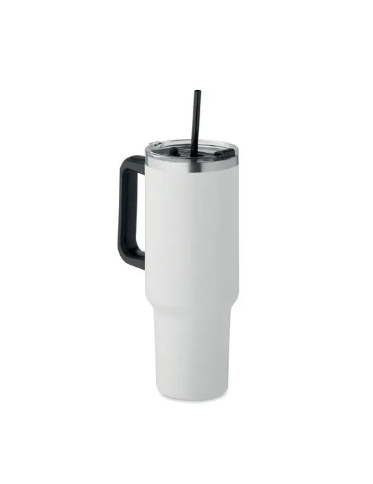 Gobelet isotherme personnalisé double paroi 1200ml SUMA Matières : coton biologique Taille textile : XL Couleurs : blanc