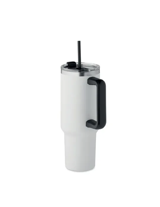 Gobelet isotherme personnalisé double paroi 1200ml SUMA Matières : coton biologique Taille textile : XL Couleurs : blanc objet p