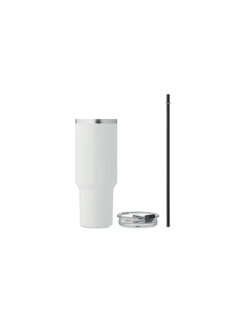 Gobelet isotherme personnalisé double paroi 1200ml SUMA Matières : coton biologique Taille textile : XL Couleurs : blanc objet p