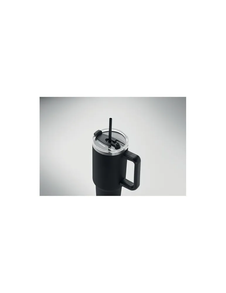 Gobelet isotherme personnalisé double paroi 1200ml SUMA Matières : coton biologique Taille textile : S Couleurs : blanc objet pr