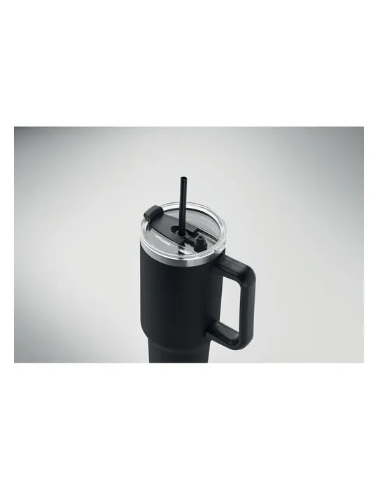 Gobelet isotherme personnalisé double paroi 1200ml SUMA Matières : coton biologique Taille textile : S Couleurs : blanc objet pr