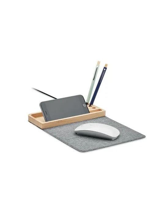 Chargeur sans fil bambou 15W PANDU - Écolo et Pratique