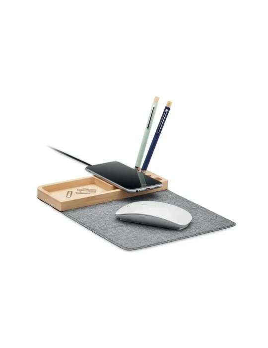 Chargeur sans fil bambou 15W PANDU - Écolo et Pratique