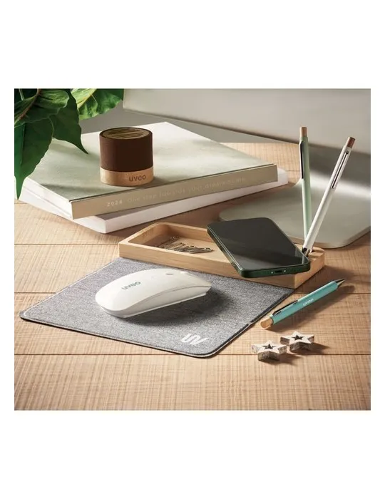 Chargeur sans fil bambou 15W PANDU - Écolo et Pratique