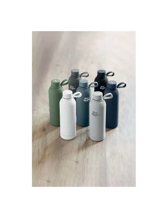 Bouteille isotherme double paroi 500 ml personnalisée - EMERALD Matières : coton biologique Taille textile : L Couleurs : blanc 