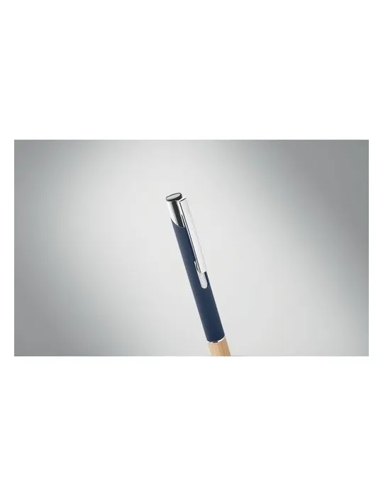 Stylo personnalisé en aluminium à encre bleue - SPARTA Matières : coton biologique Taille textile : L Couleurs : bordeaux person