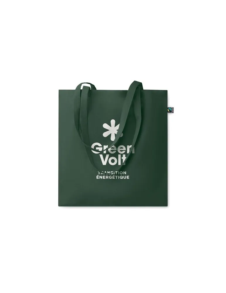 Sac shopping écologique personnalisé 140gr/m² - Fairtrade OSOLE COLOUR Matières : PET Taille textile : XS Couleurs : vert pomme 