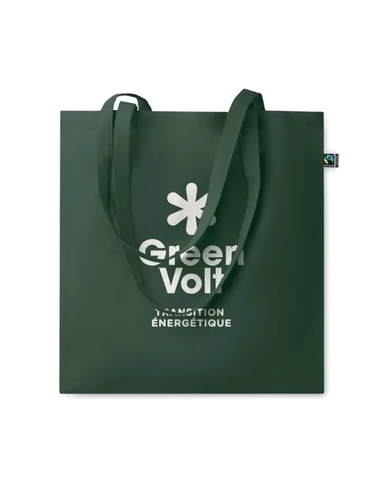 Sac shopping écologique personnalisé 140gr/m² - Fairtrade OSOLE COLOUR Matières : PET Taille textile : XS Couleurs : vert pomme 