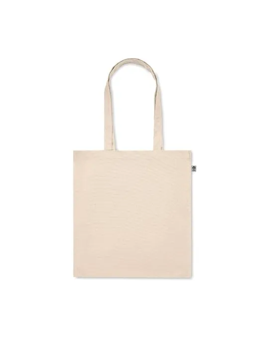 Sac shopping écologique en coton bio personnalisé - BENTE Matières : PET Taille textile : S Couleurs : rouge personnalisable ave